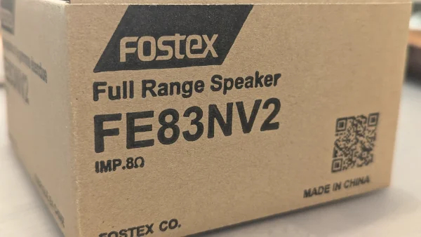 BS-8とFostex FE83NV2を使ってスピーカーを自作する